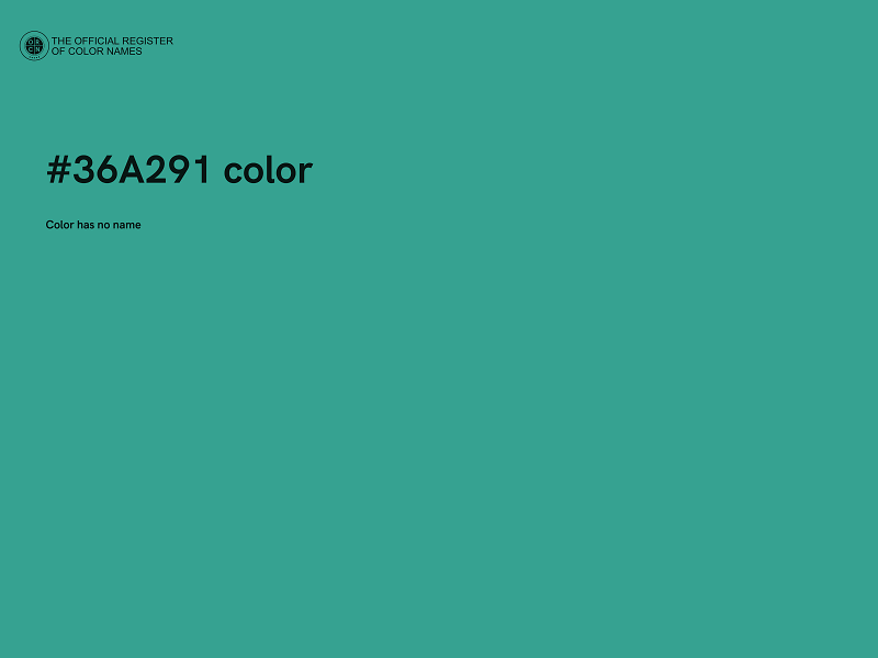 #36A291 color image
