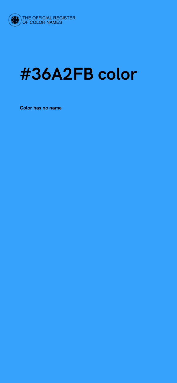 #36A2FB color image