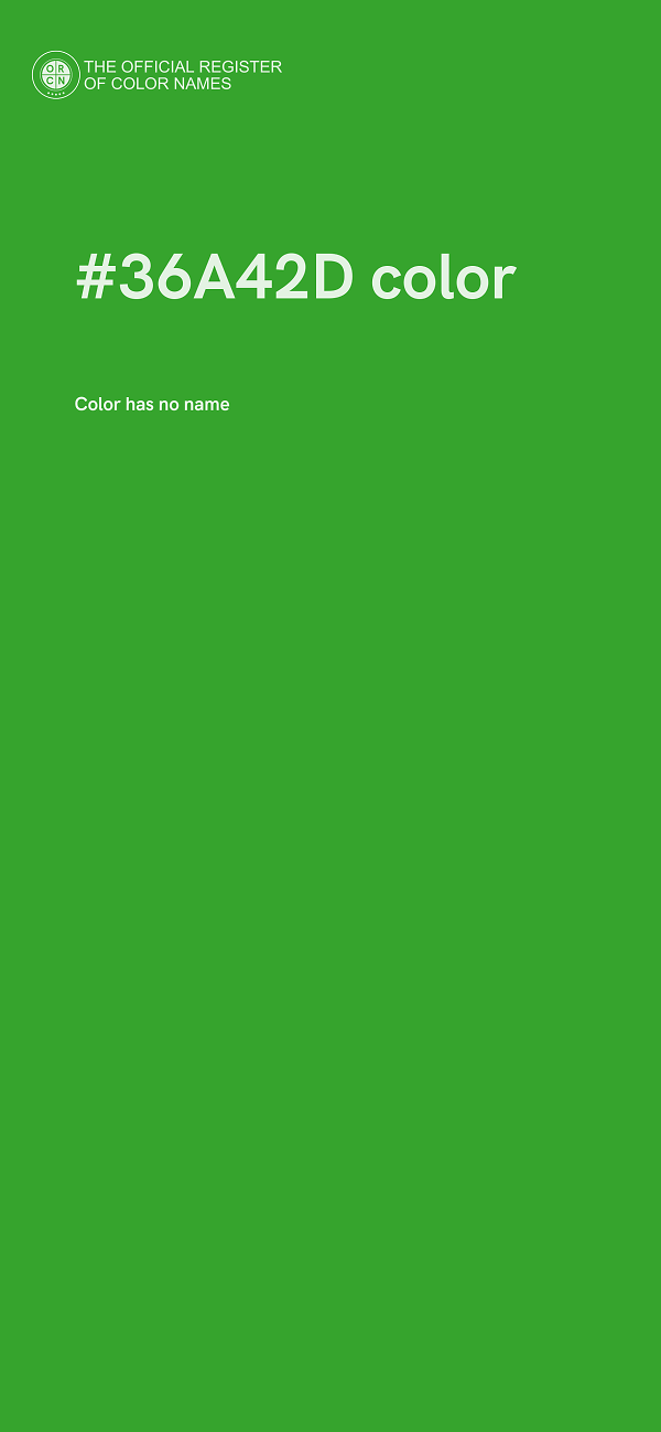 #36A42D color image
