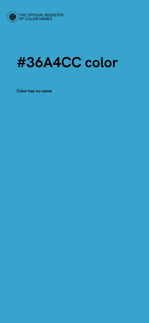 #36A4CC color image