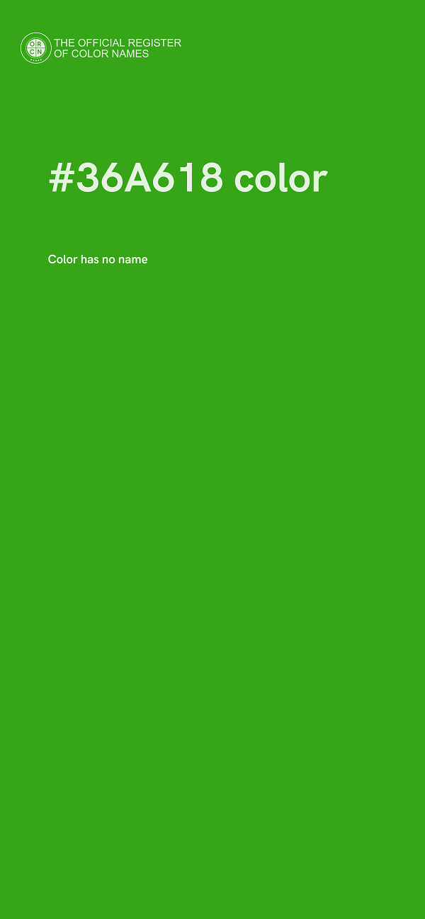 #36A618 color image