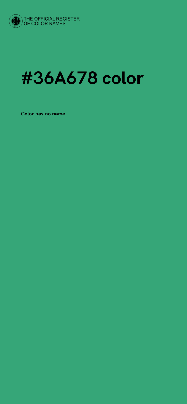 #36A678 color image