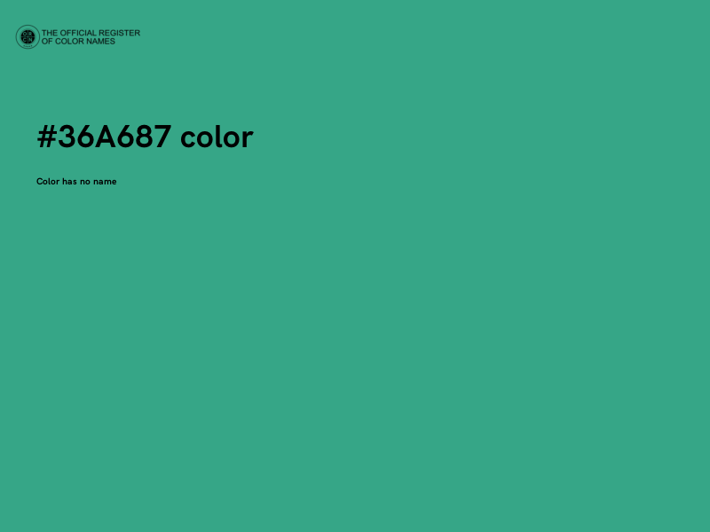 #36A687 color image