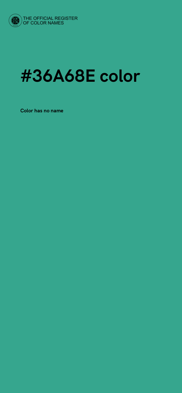 #36A68E color image