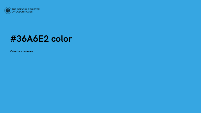 #36A6E2 color image
