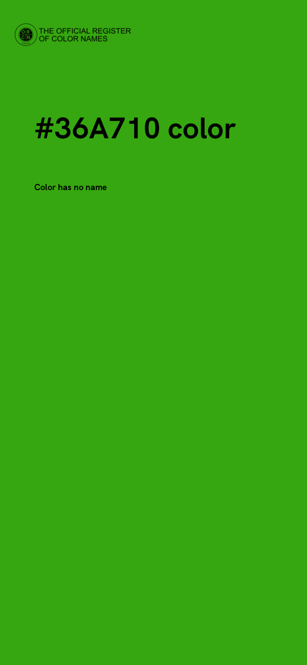 #36A710 color image