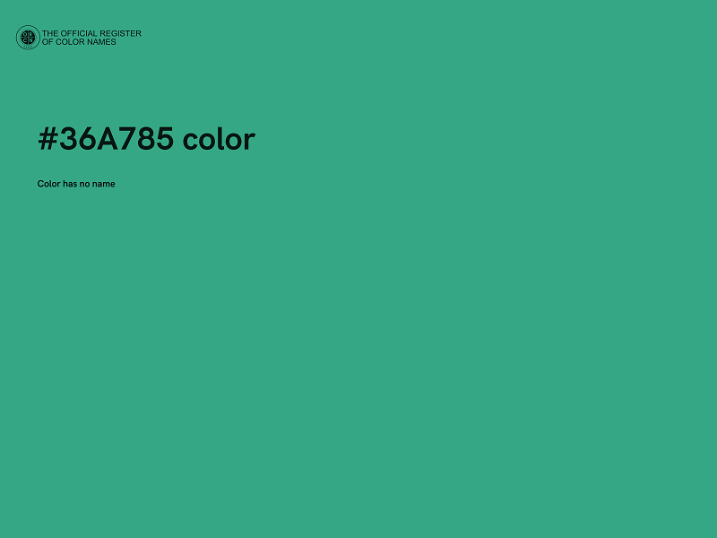 #36A785 color image