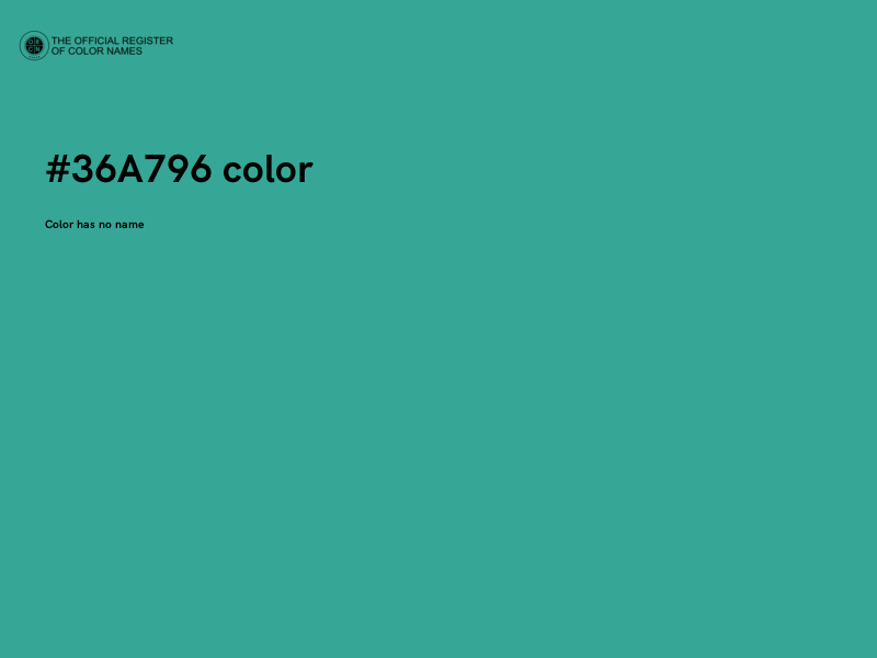 #36A796 color image