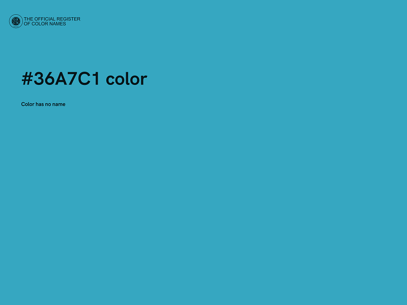 #36A7C1 color image