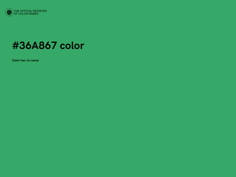 #36A867 color image