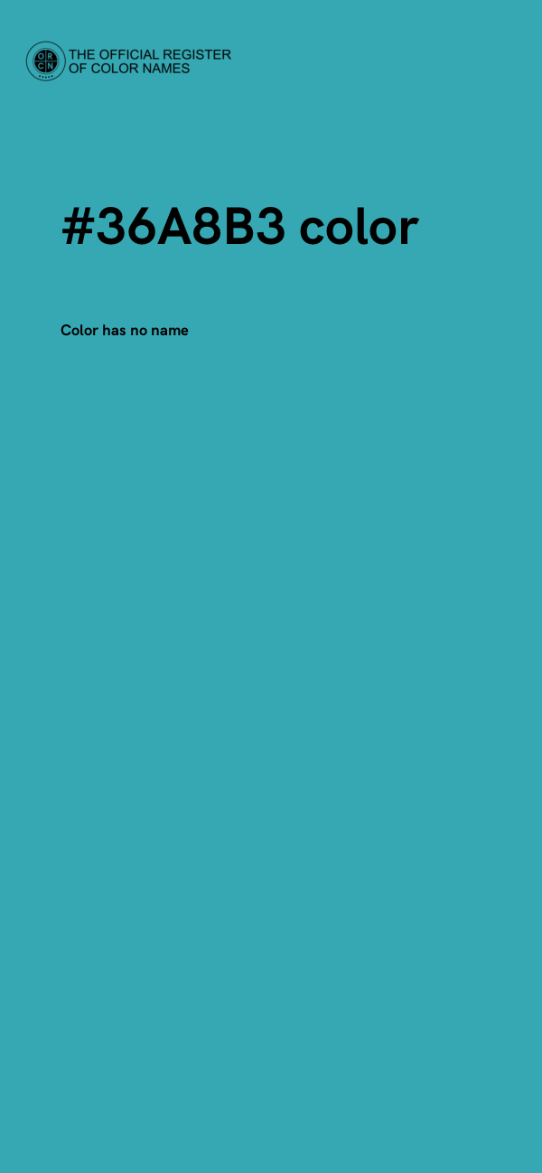#36A8B3 color image