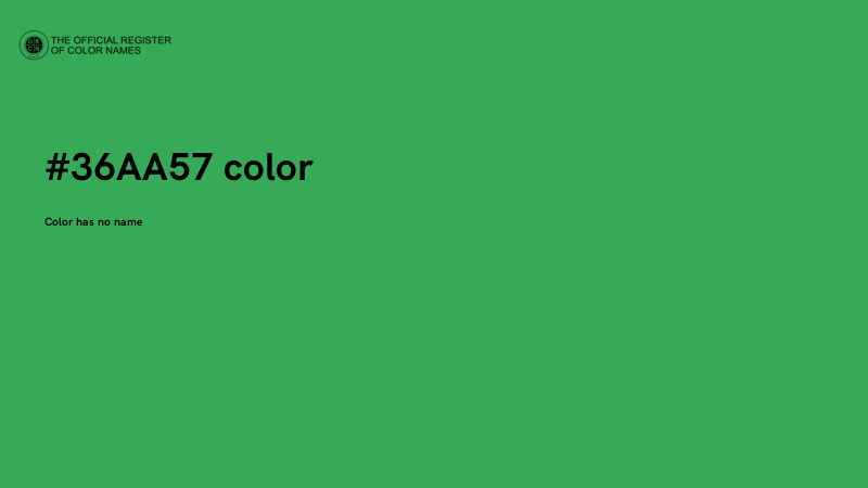 #36AA57 color image