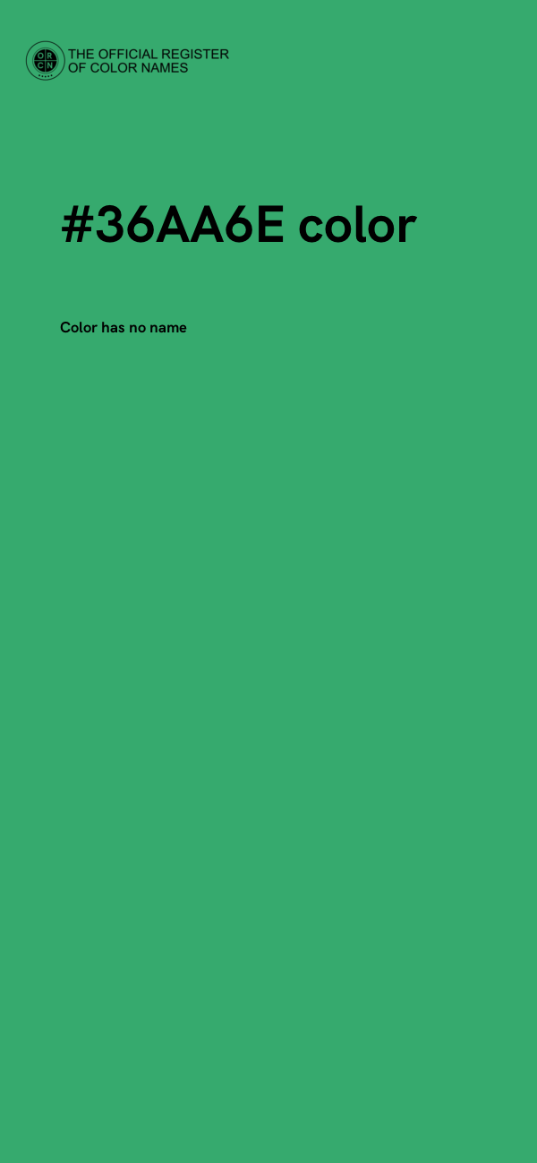 #36AA6E color image