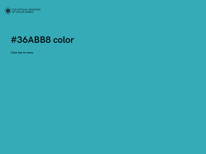 #36ABB8 color image