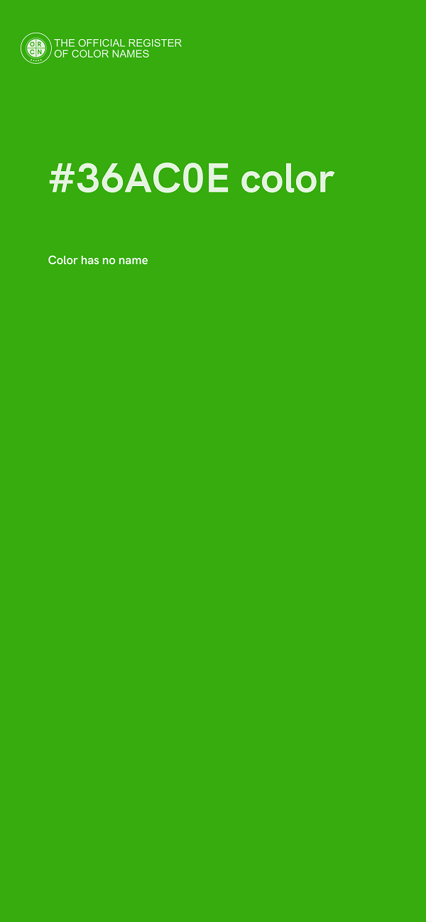 #36AC0E color image