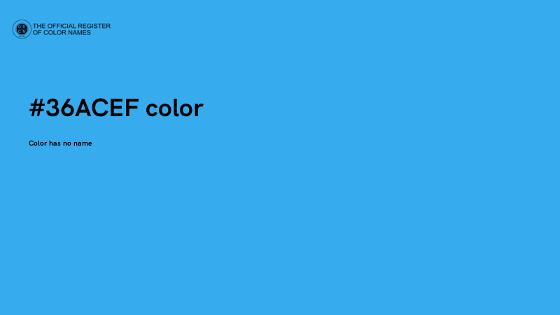 #36ACEF color image