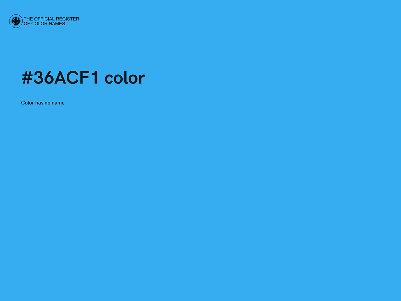 #36ACF1 color image