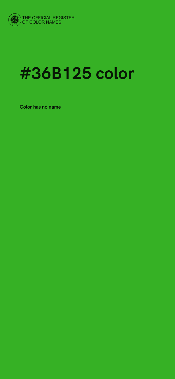 #36B125 color image