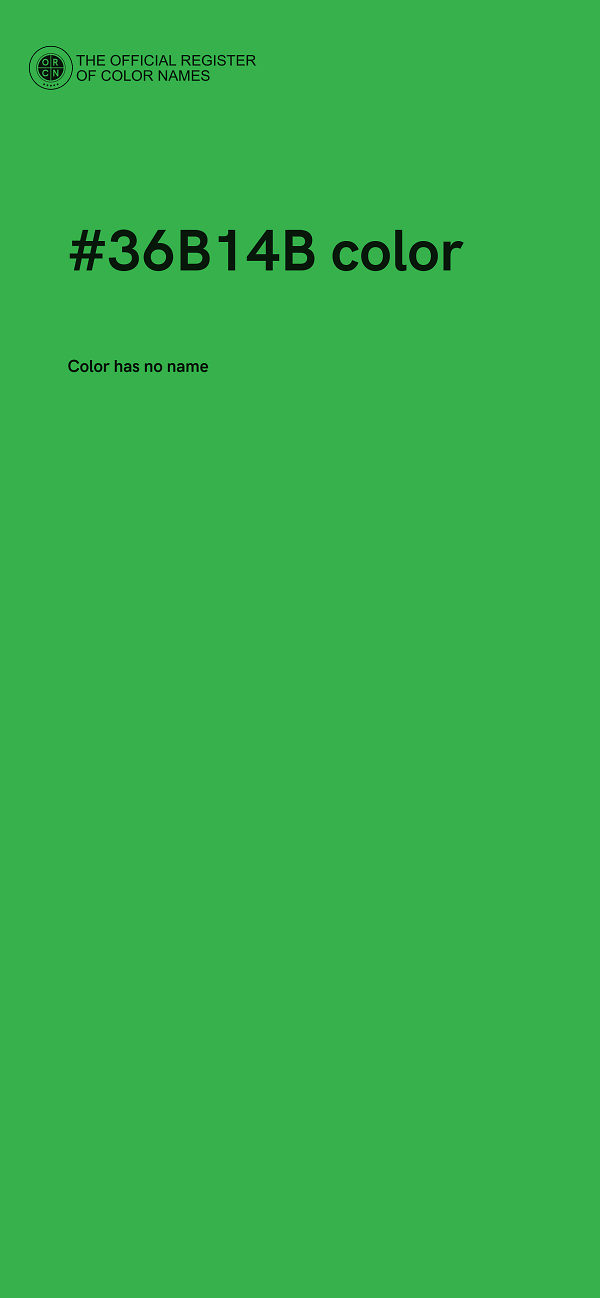 #36B14B color image