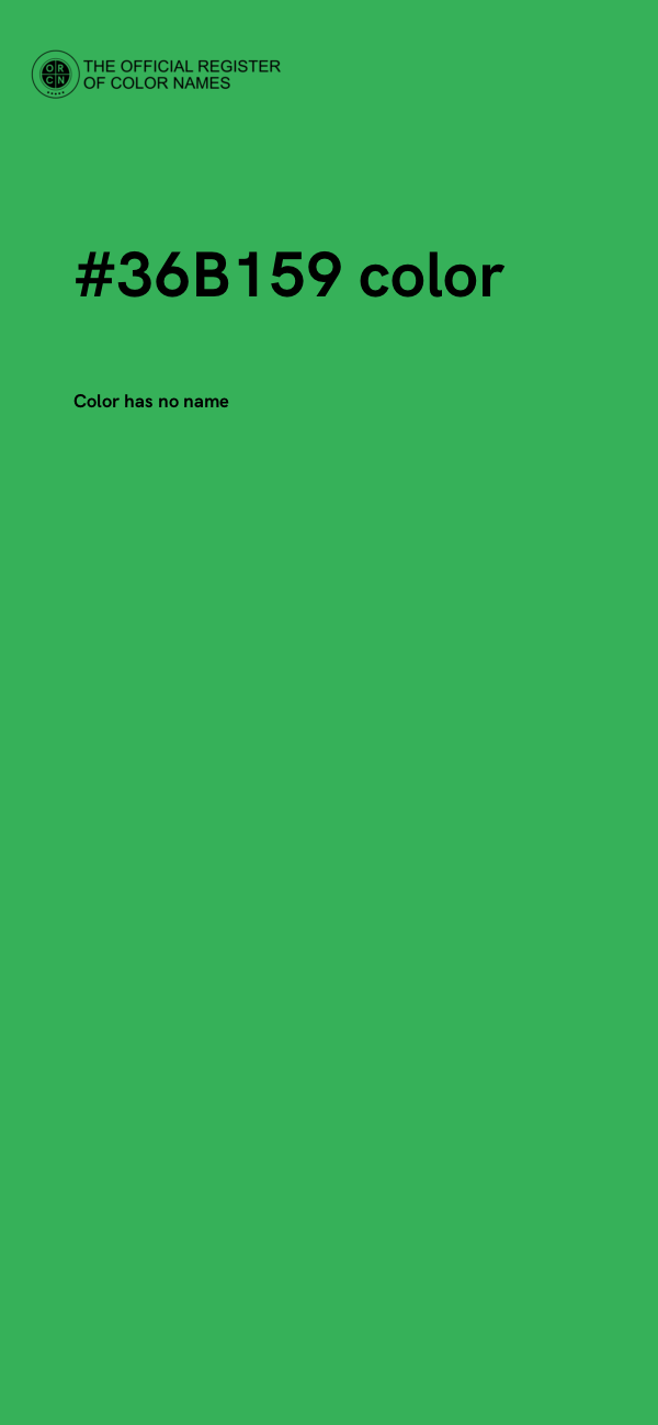 #36B159 color image