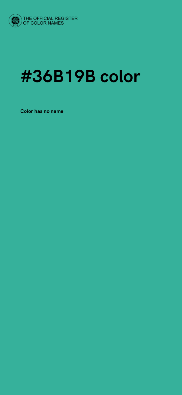 #36B19B color image