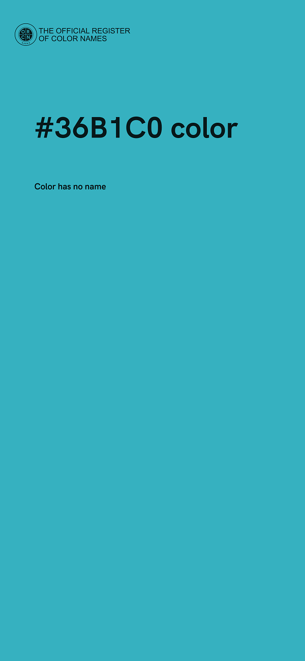 #36B1C0 color image