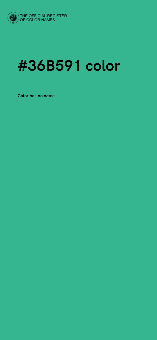 #36B591 color image