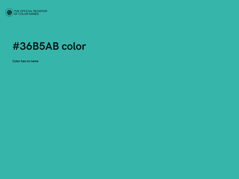 #36B5AB color image