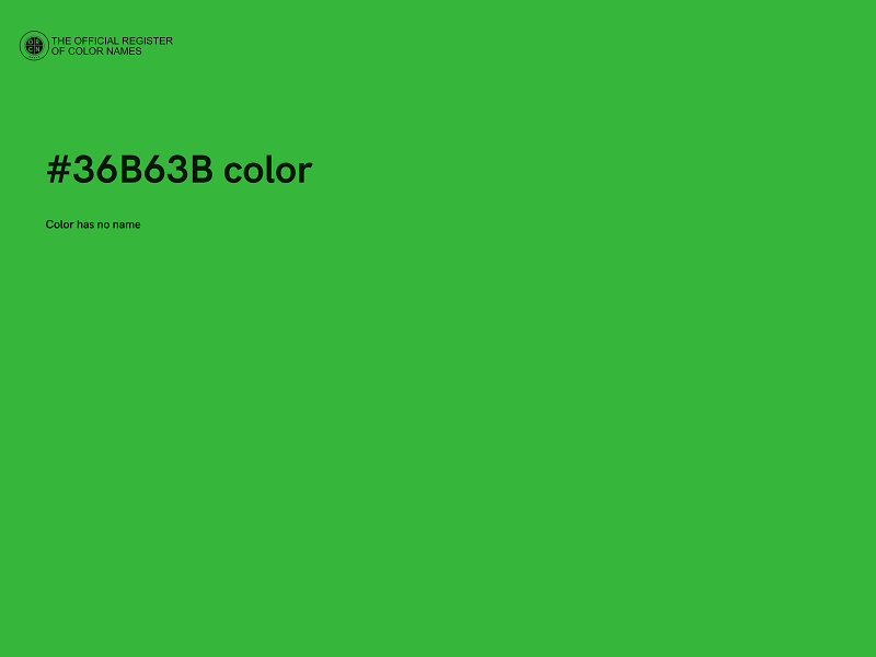 #36B63B color image