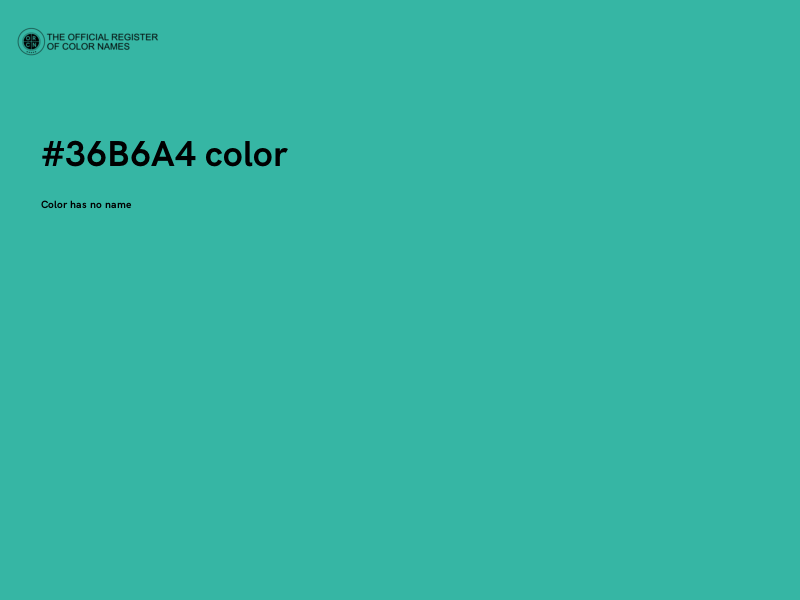 #36B6A4 color image