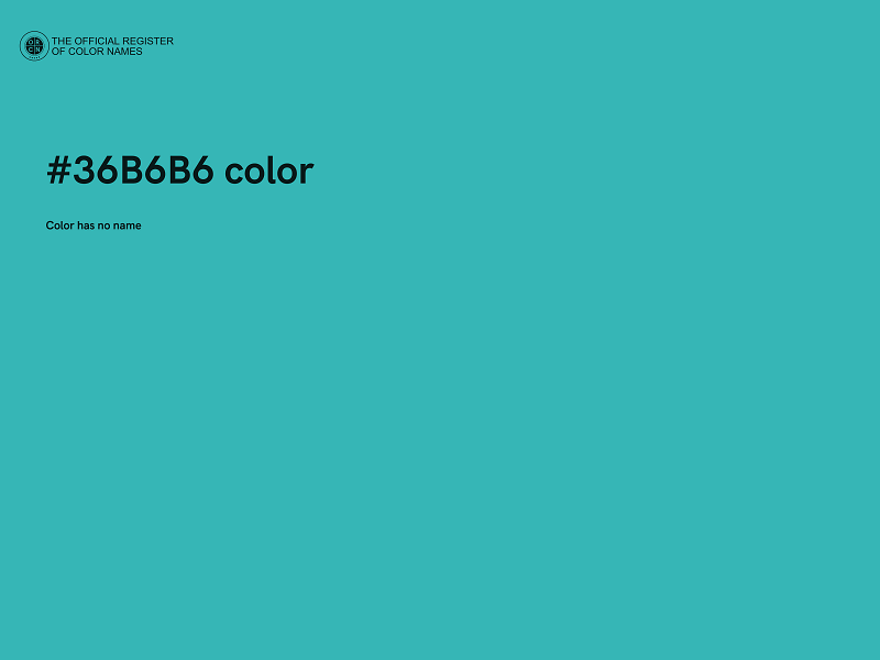 #36B6B6 color image
