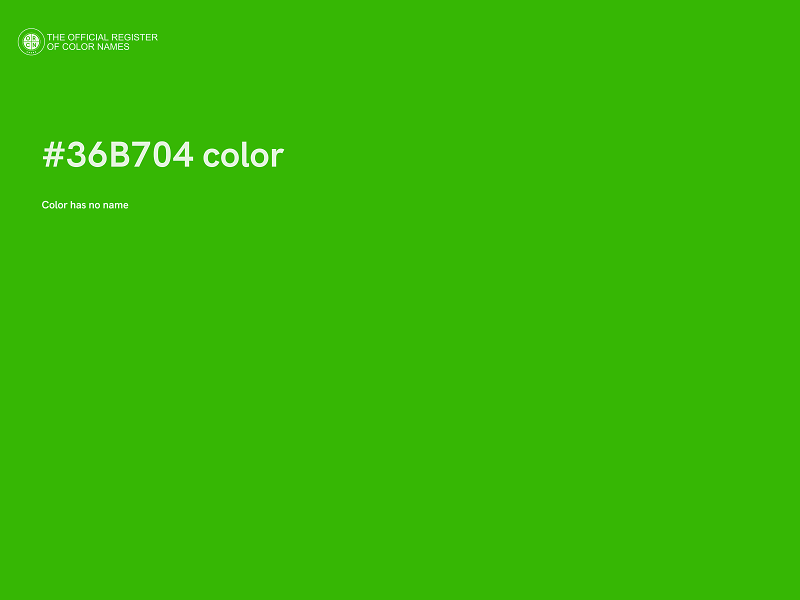 #36B704 color image