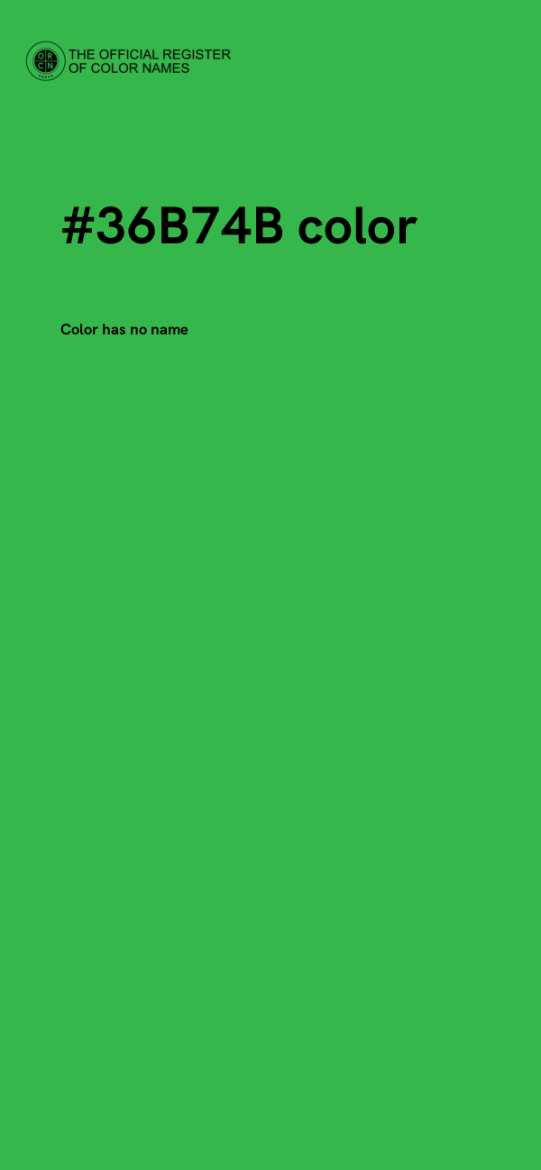 #36B74B color image