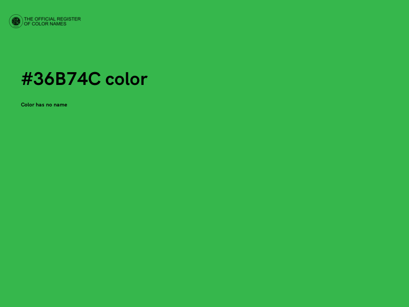 #36B74C color image