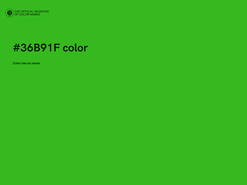 #36B91F color image