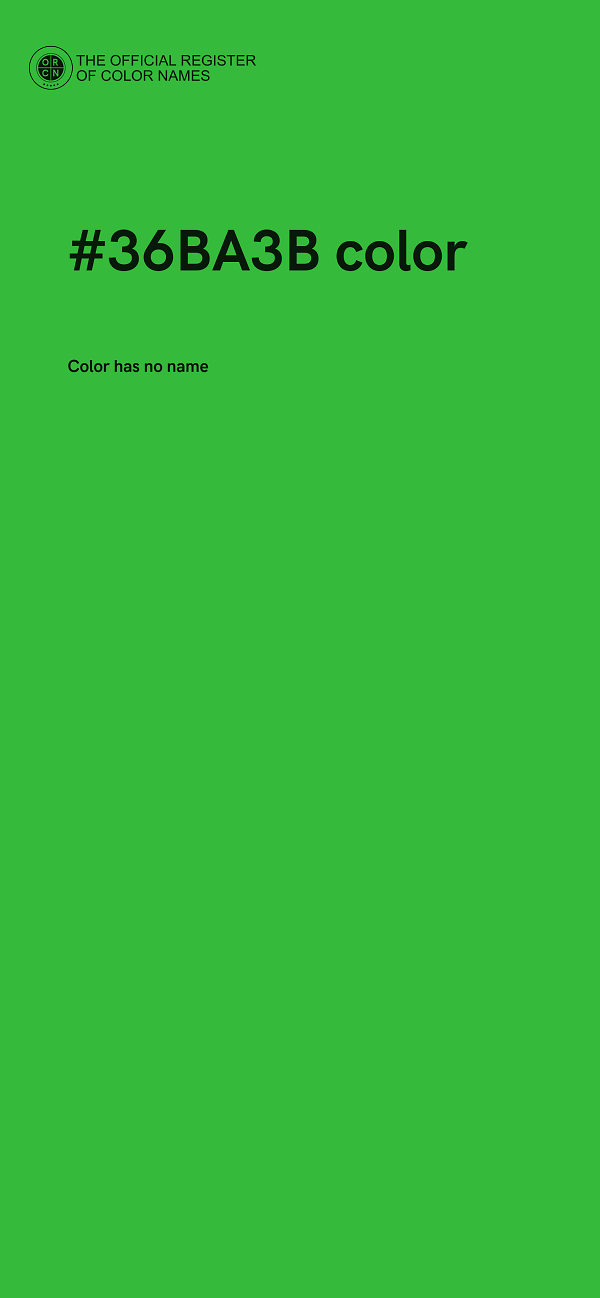 #36BA3B color image