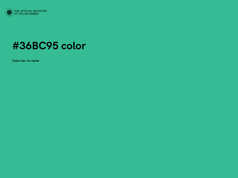 #36BC95 color image