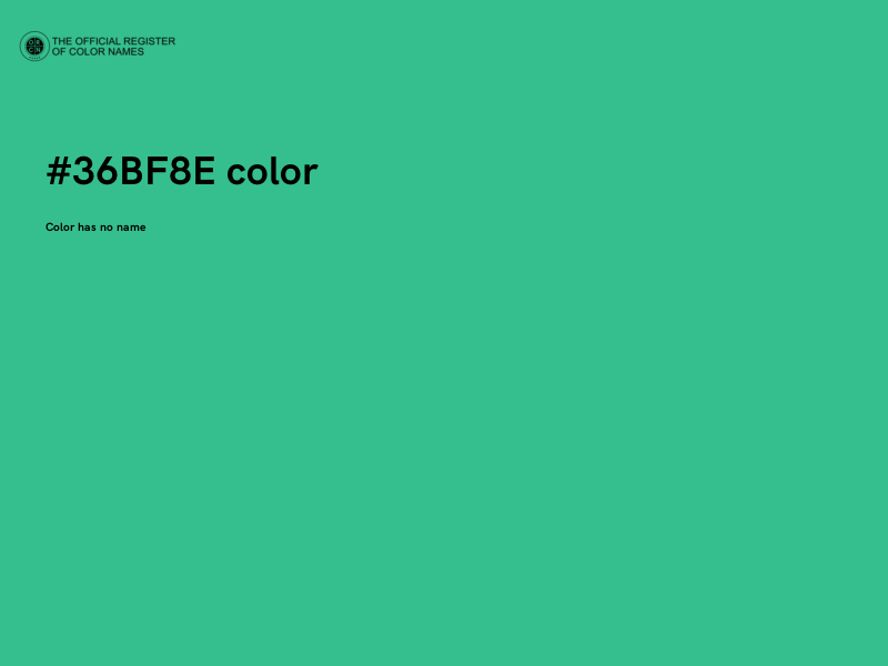 #36BF8E color image