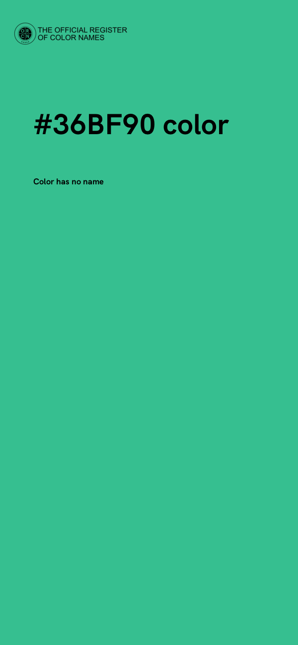 #36BF90 color image