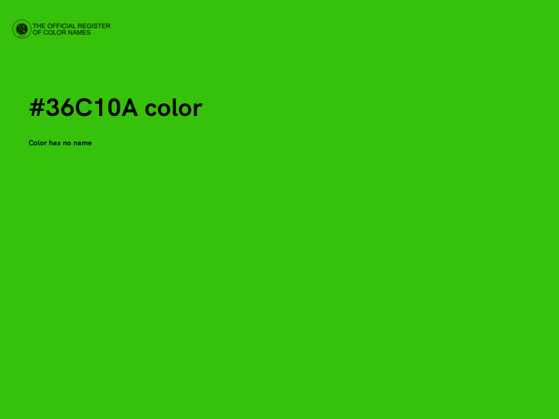 #36C10A color image
