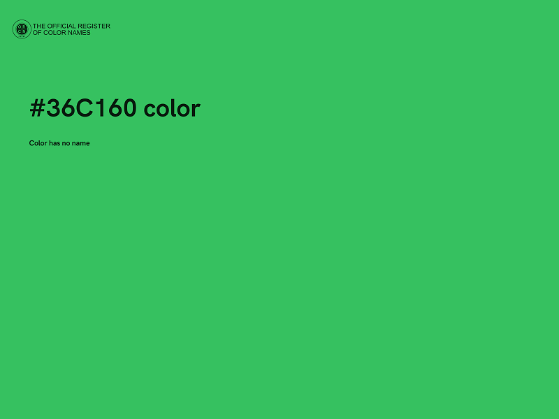 #36C160 color image