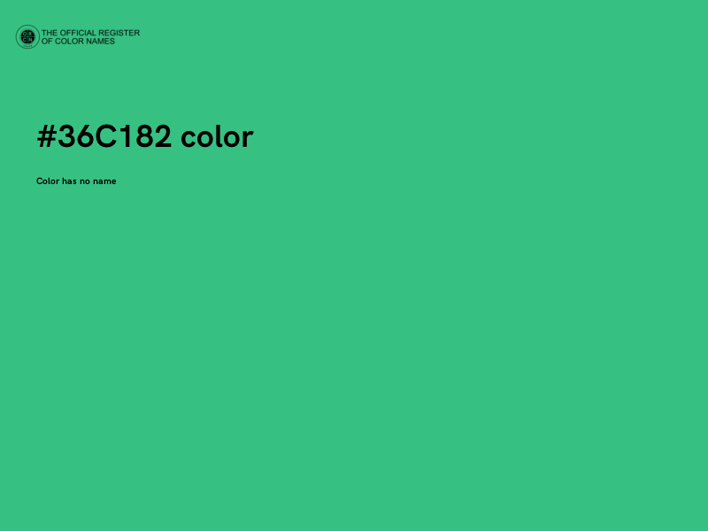 #36C182 color image