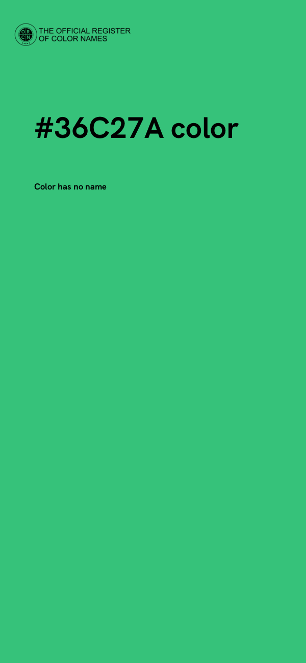#36C27A color image
