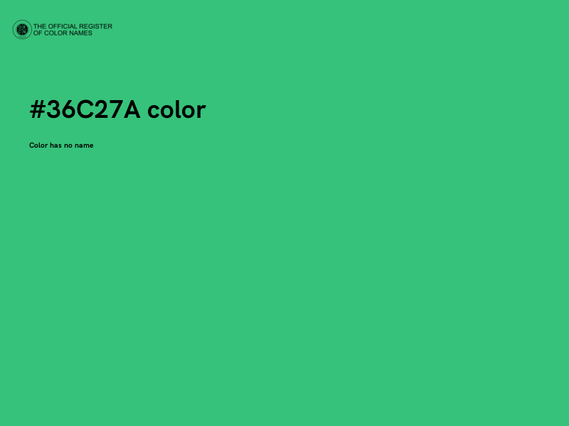 #36C27A color image