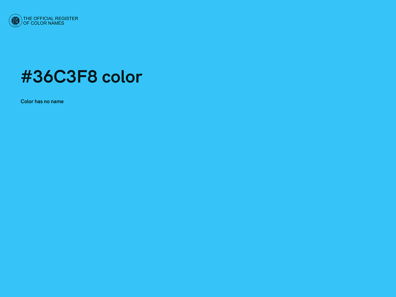 #36C3F8 color image