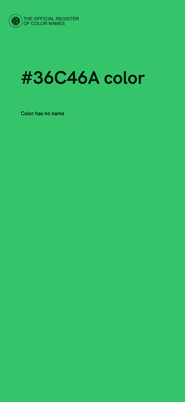 #36C46A color image