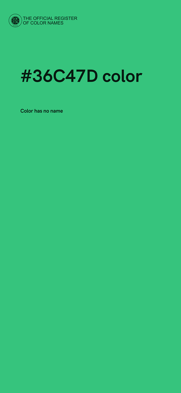 #36C47D color image