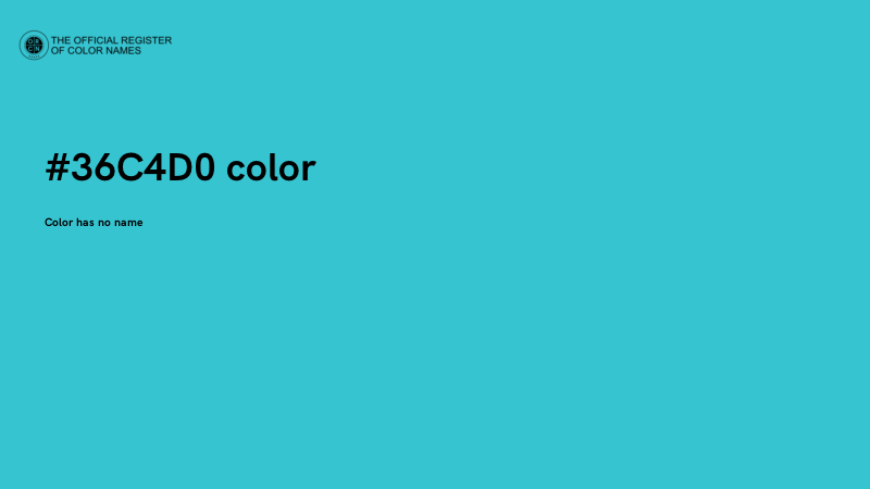#36C4D0 color image