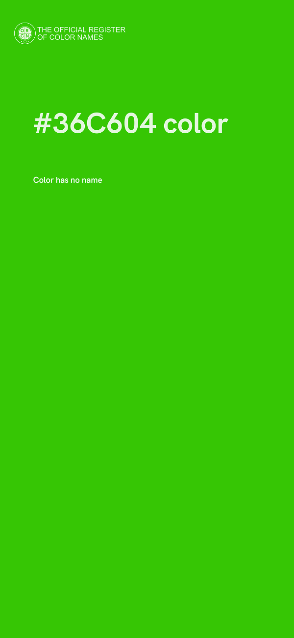 #36C604 color image
