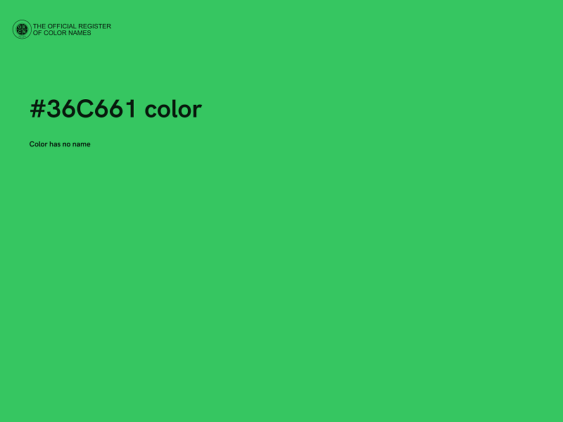 #36C661 color image